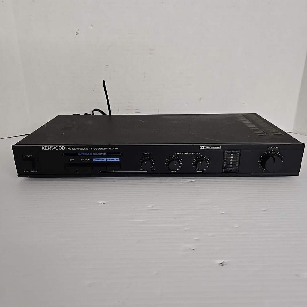 Kenwood SC-75 AV Surround Processor Dolby Vintage 1980s Tested